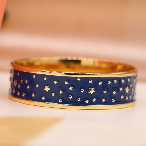 Starry Navy & Gold Enamel Bangle by Peace of Mind